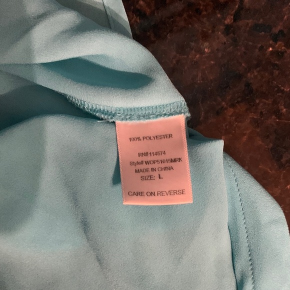 Pleione Sky Blue Women's Blouse - Picture 5 of 5